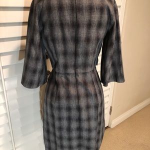 Tahari grey work dress